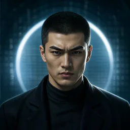裴志虎　　教授的弟子 體格健壯 面露凶光