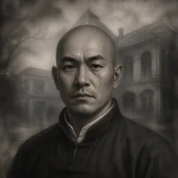 郭大　　　光頭不戴帽子 臉上有一道疤